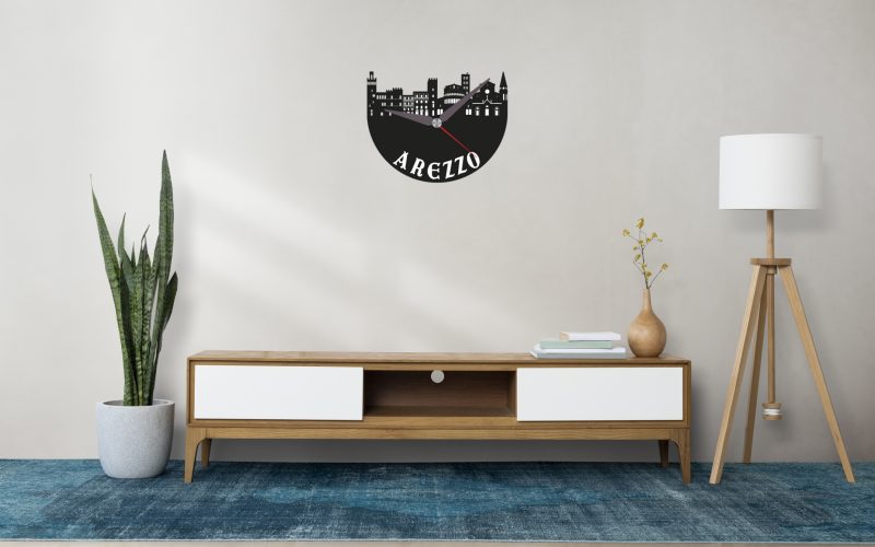 mockup orologio creato in grafica vettoriale per la fondazione arezzo intour