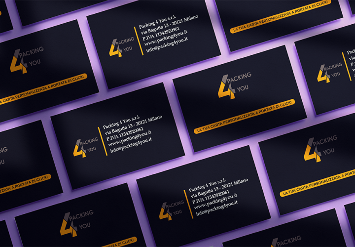 Packing 4 you, biglietti da visita. Portfolio di Claudia Calabrese