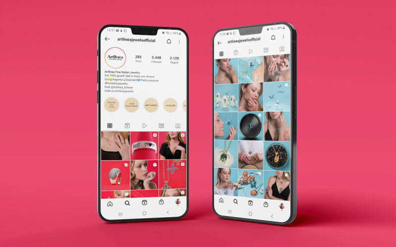 Artlinea Gioielli, feed instagram