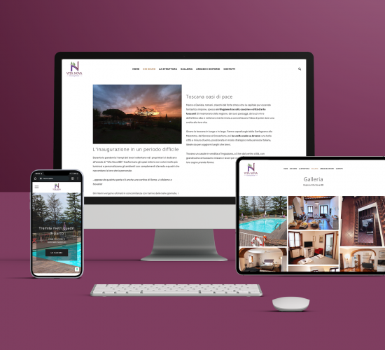 Realizzazione sito web Vita Nova BB. Portfolio di Claudia Calabrese