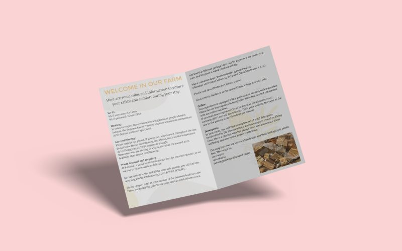 Depliant informativo per gli ospiti - interno