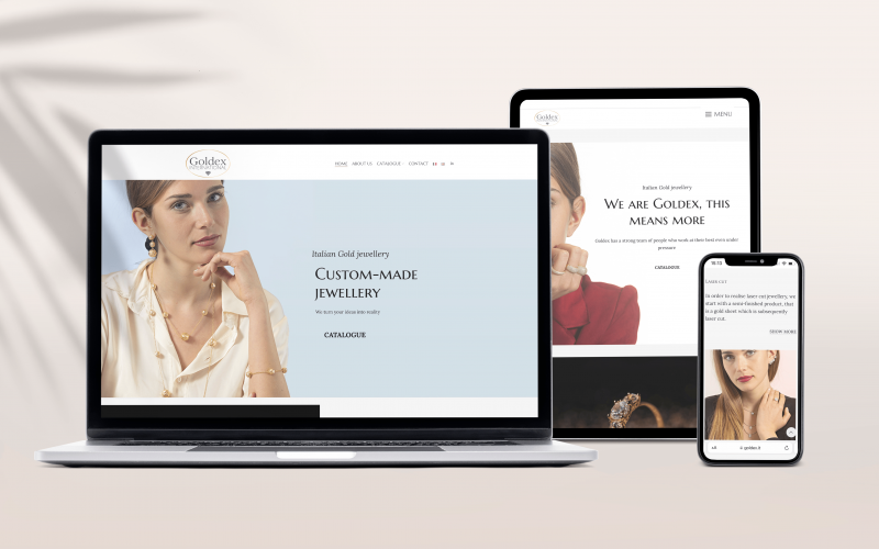 Goldex International, sito web multilingua